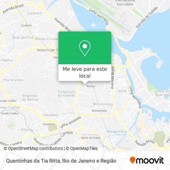 Quentinhas da Tia Ritta mapa