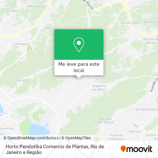 Horto Pendotiba Comercio de Plantas mapa