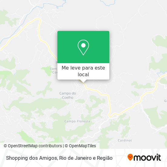 Shopping dos Amigos mapa