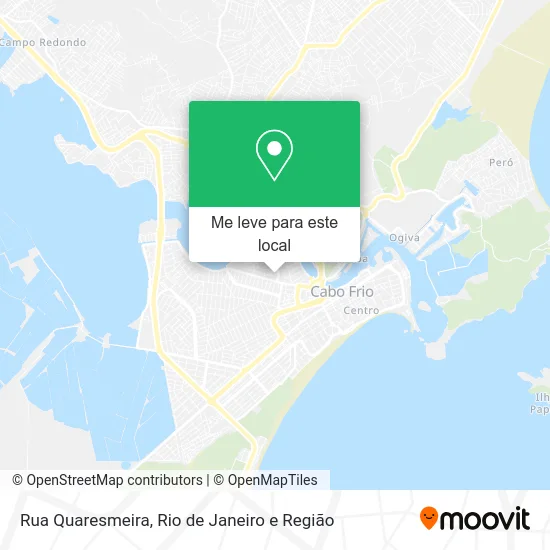 Rua Quaresmeira mapa