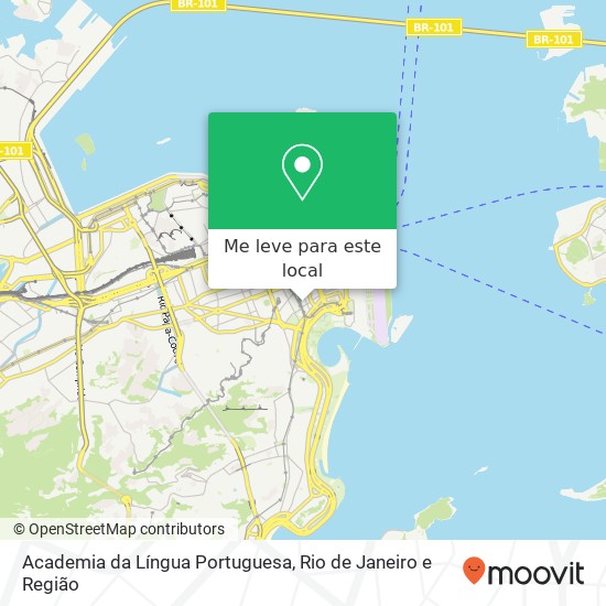 Academia da Língua Portuguesa mapa