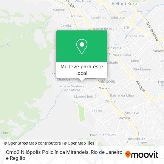 Cmo2 Nilópolis Policlínica Mirandela mapa