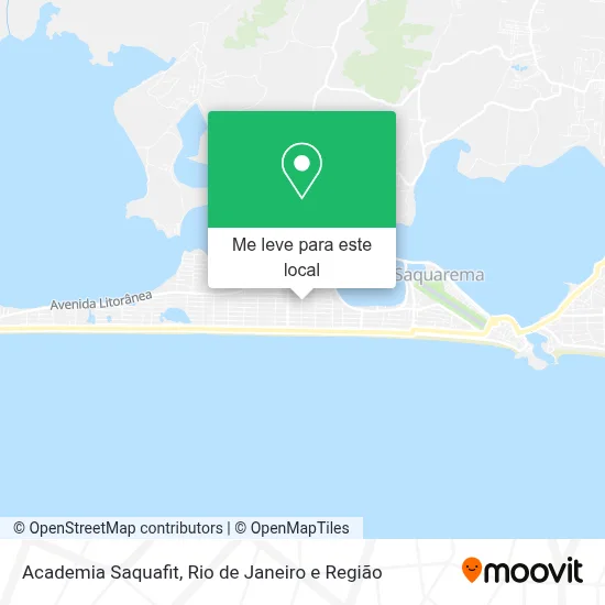 Academia Saquafit mapa