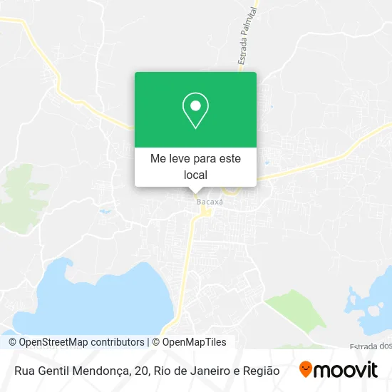 Rua Gentil Mendonça, 20 mapa