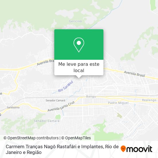 Carmem Tranças Nagô Rastafári e Implantes mapa