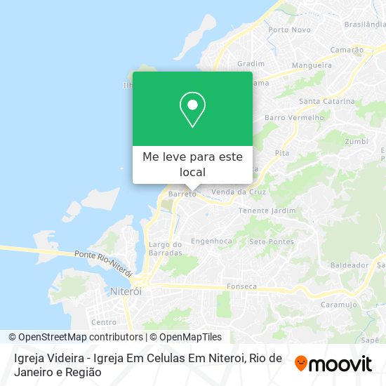 Igreja Videira - Igreja Em Celulas Em Niteroi mapa