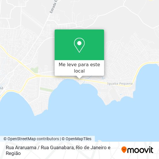 Rua Araruama / Rua Guanabara mapa