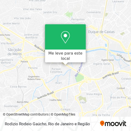 Rodizio Rodeio Gaúcho mapa