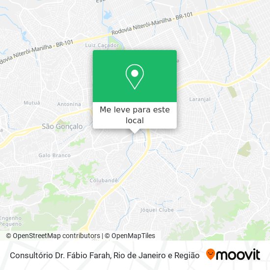 Consultório Dr. Fábio Farah mapa