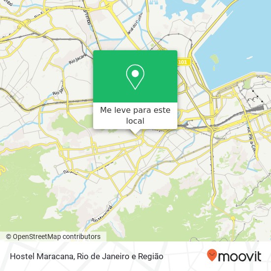 Hostel Maracana mapa