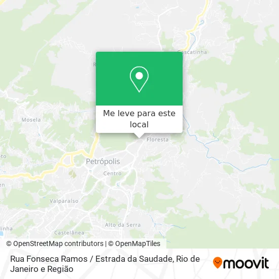 Rua Fonseca Ramos / Estrada da Saudade mapa