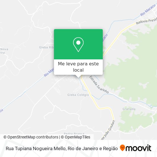 Rua Tupiana Nogueira Mello mapa