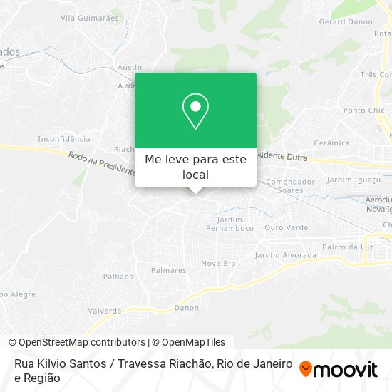 Rua Kilvio Santos / Travessa Riachão mapa
