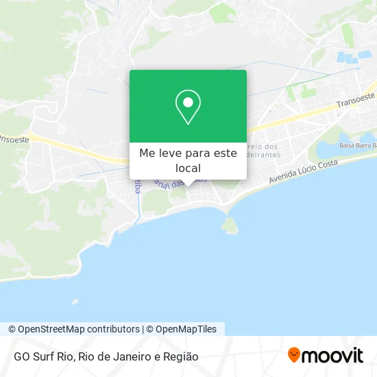 GO Surf Rio mapa