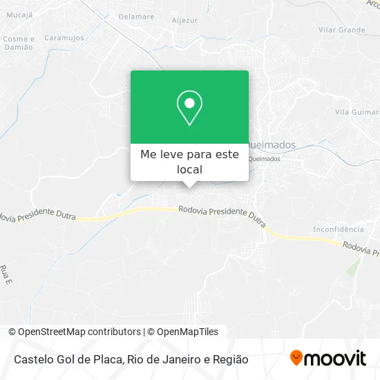 Castelo Gol de Placa mapa