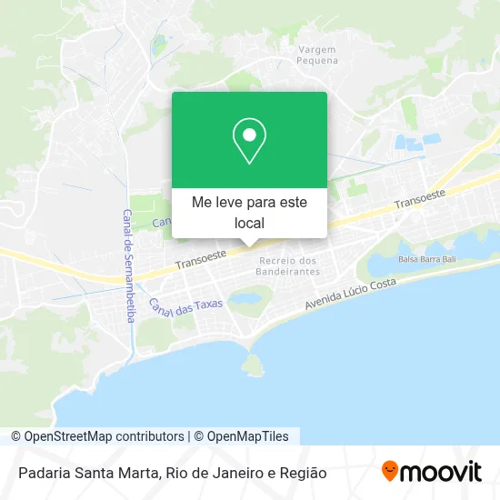 Padaria Santa Marta mapa