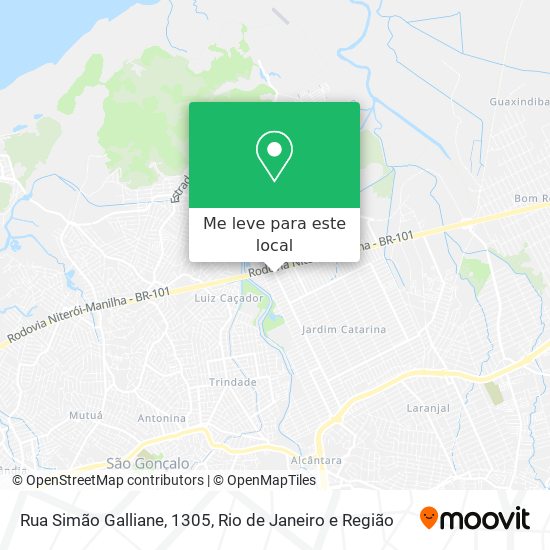 Rua Simão Galliane, 1305 mapa