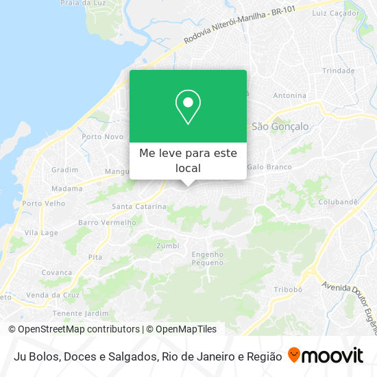 Ju Bolos, Doces e Salgados mapa