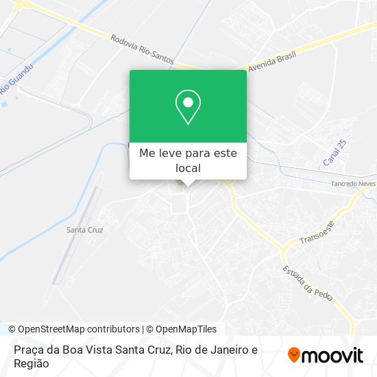 Praça da Boa Vista Santa Cruz mapa