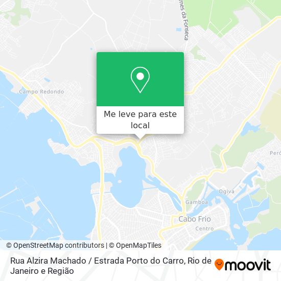 Rua Alzira Machado / Estrada Porto do Carro mapa