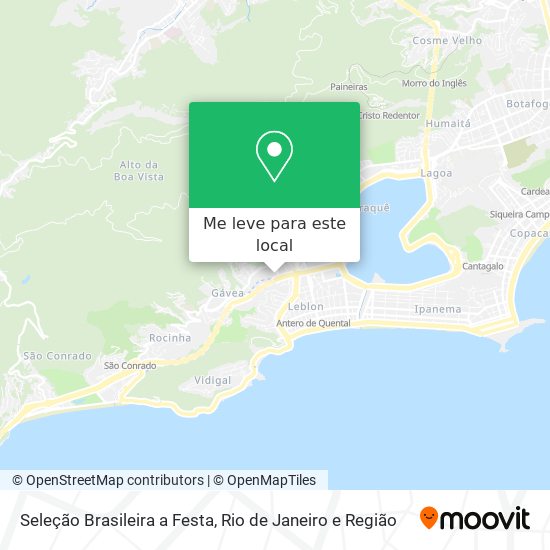 Seleção Brasileira a Festa mapa