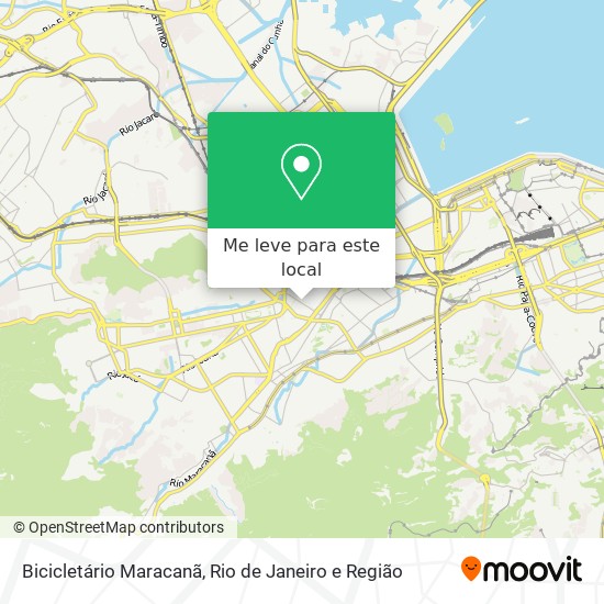 Bicicletário Maracanã mapa