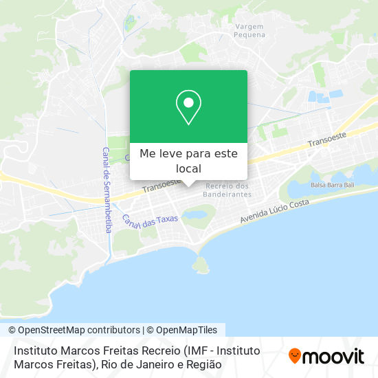 Instituto Marcos Freitas Recreio mapa