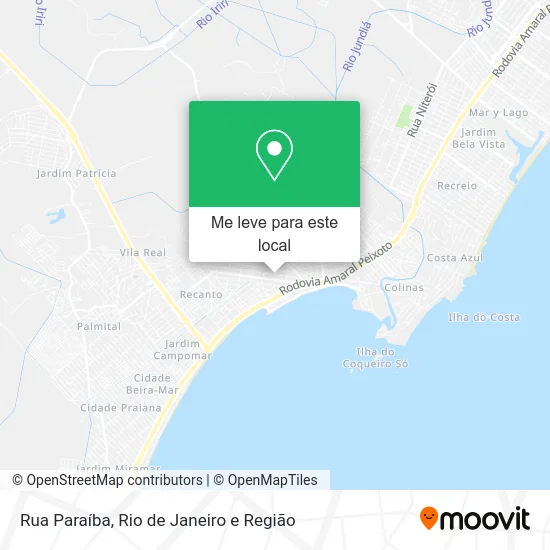 Rua Paraíba mapa