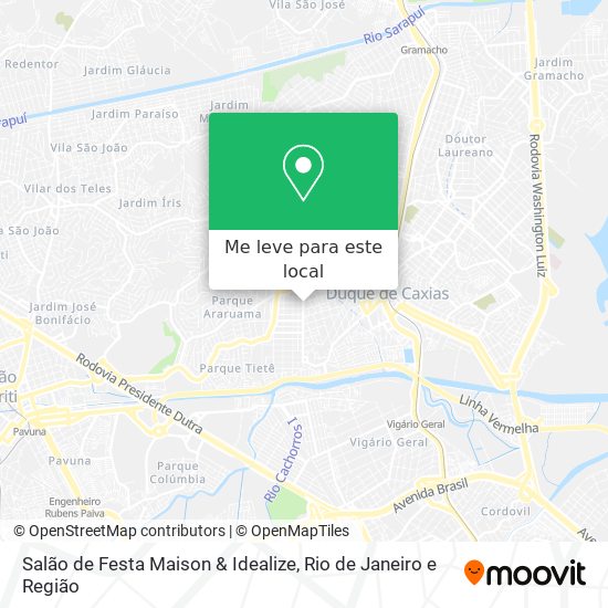 Salão de Festa Maison & Idealize mapa