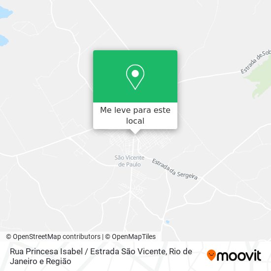 Rua Princesa Isabel / Estrada São Vicente mapa