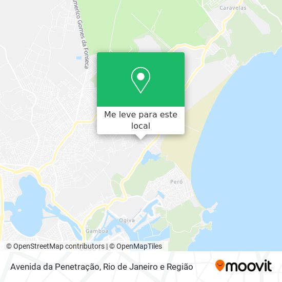 Avenida da Penetração mapa