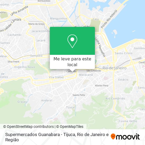 Supermercados Guanabara - Tijuca mapa