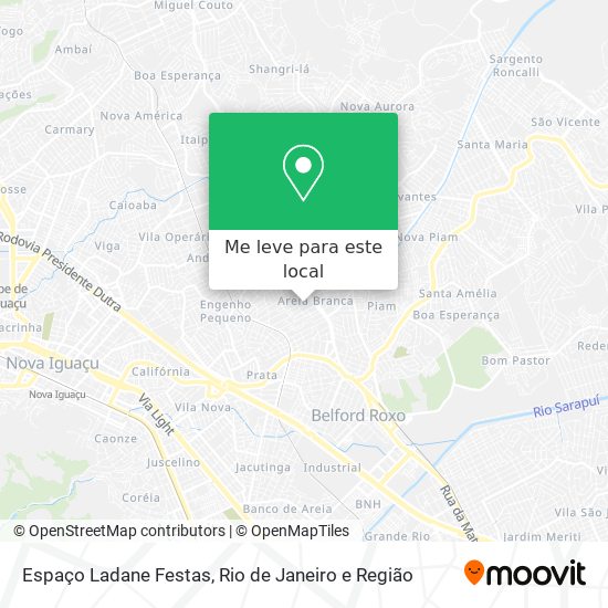 Espaço Ladane Festas mapa