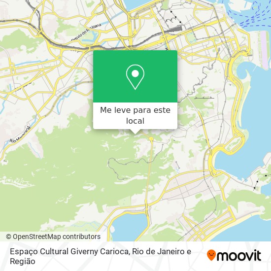 Espaço Cultural Giverny Carioca mapa
