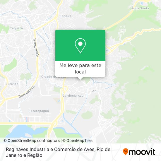 Reginaves Industria e Comercio de Aves mapa