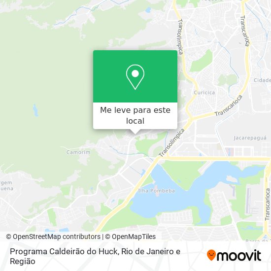 Programa Caldeirão do Huck mapa