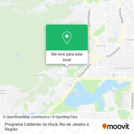 Programa Caldeirão do Huck mapa