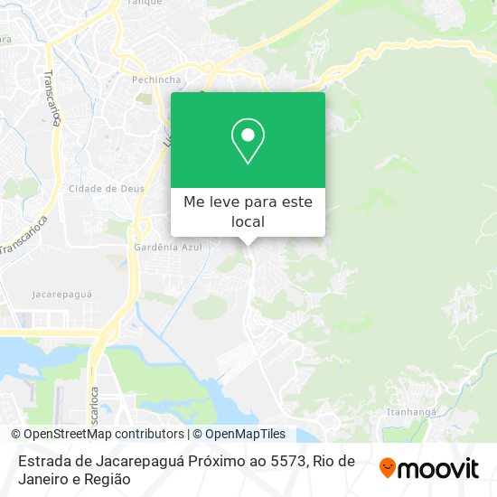 Estrada de Jacarepaguá Próximo ao 5573 mapa