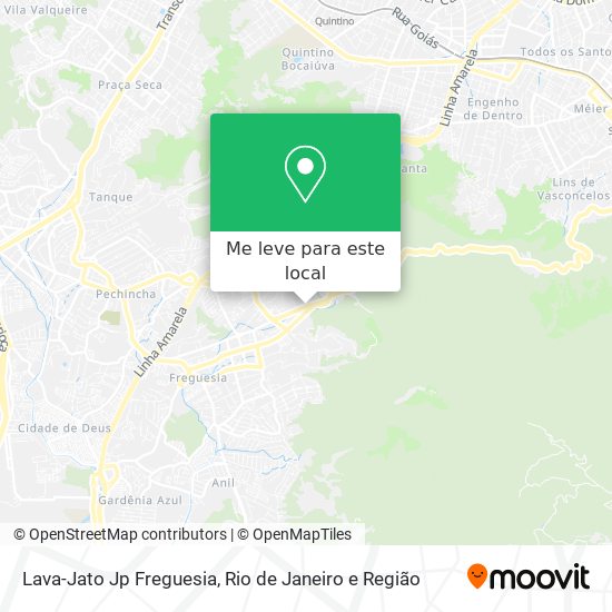 Lava-Jato Jp Freguesia mapa