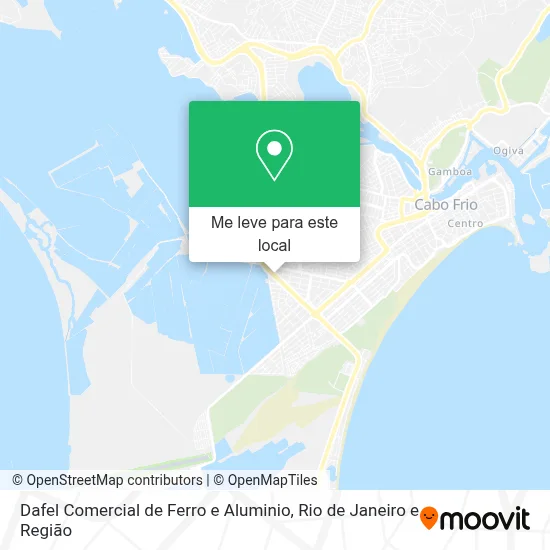 Dafel Comercial de Ferro e Aluminio mapa