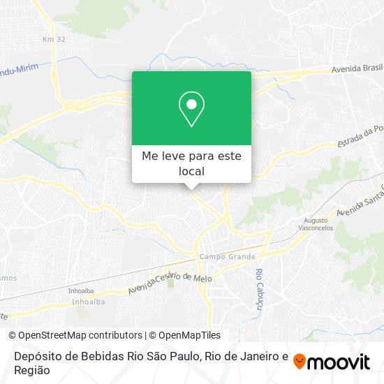 Depósito de Bebidas Rio São Paulo mapa
