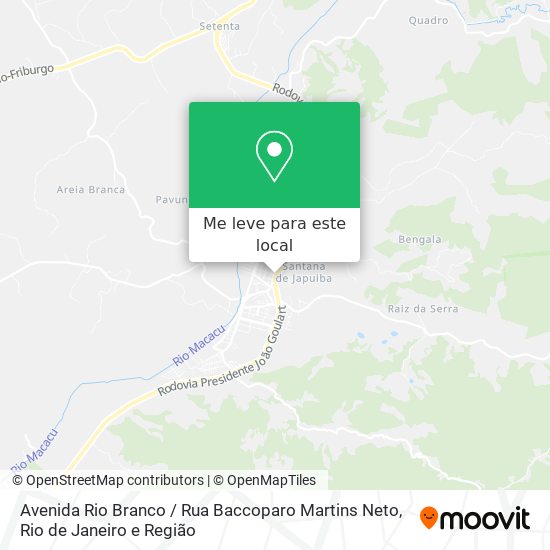 Avenida Rio Branco / Rua Baccoparo Martins Neto mapa