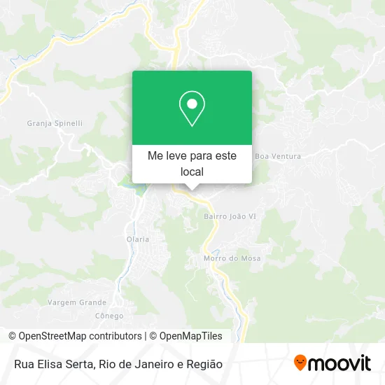 Rua Elisa Serta mapa