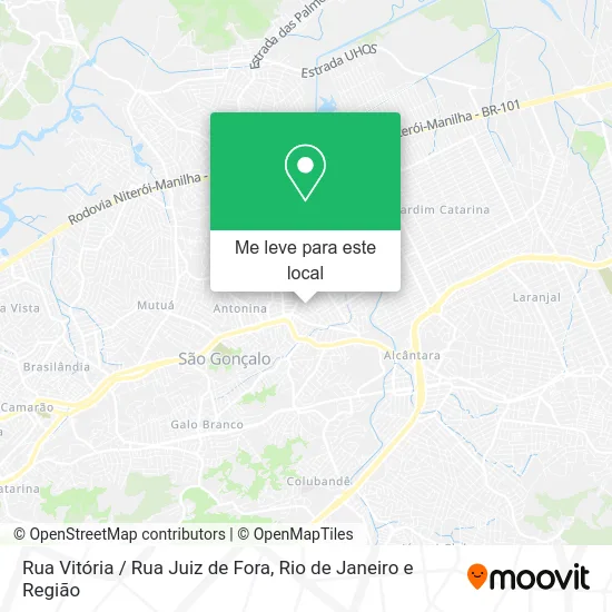 Rua Vitória / Rua Juiz de Fora mapa