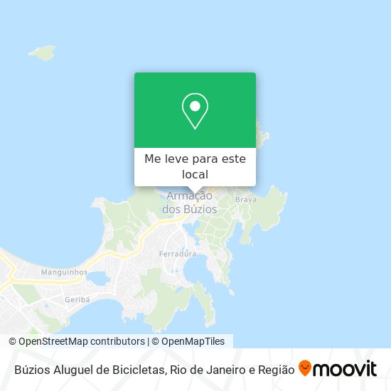 Búzios Aluguel de Bicicletas mapa