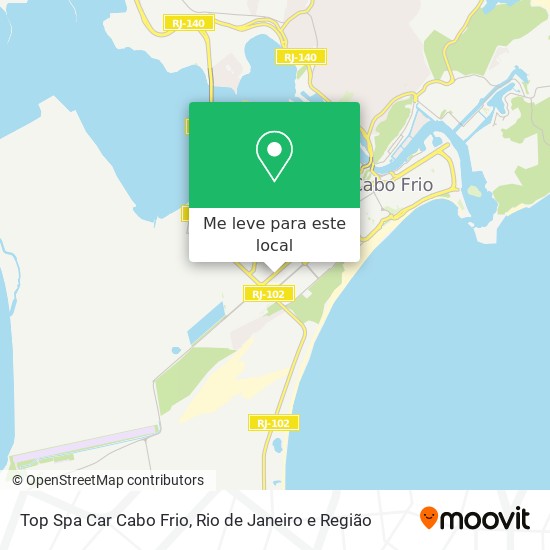 Top Spa Car Cabo Frio mapa