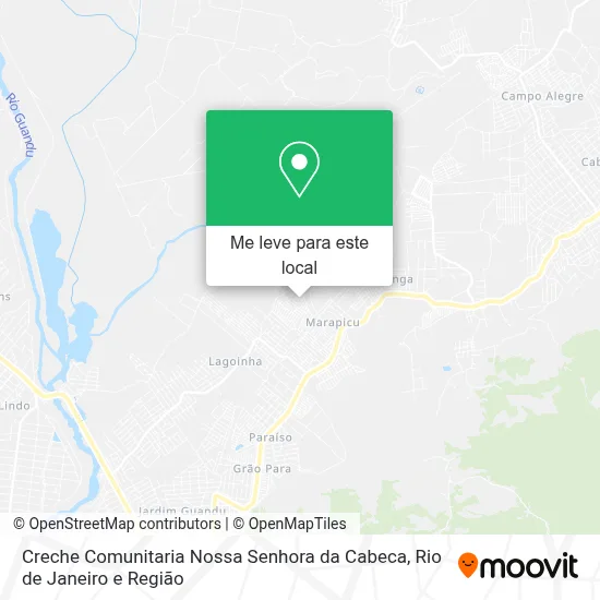 Creche Comunitaria Nossa Senhora da Cabeca mapa