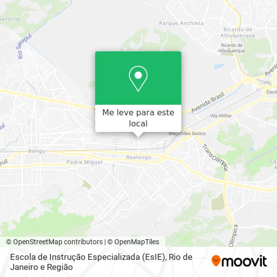 Escola de Instrução Especializada (EsIE) mapa
