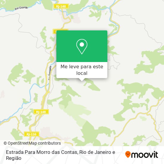 Estrada Para Morro das Contas mapa