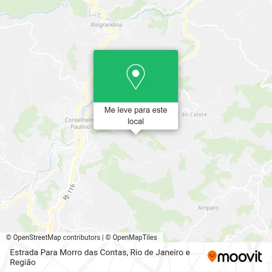 Estrada Para Morro das Contas mapa